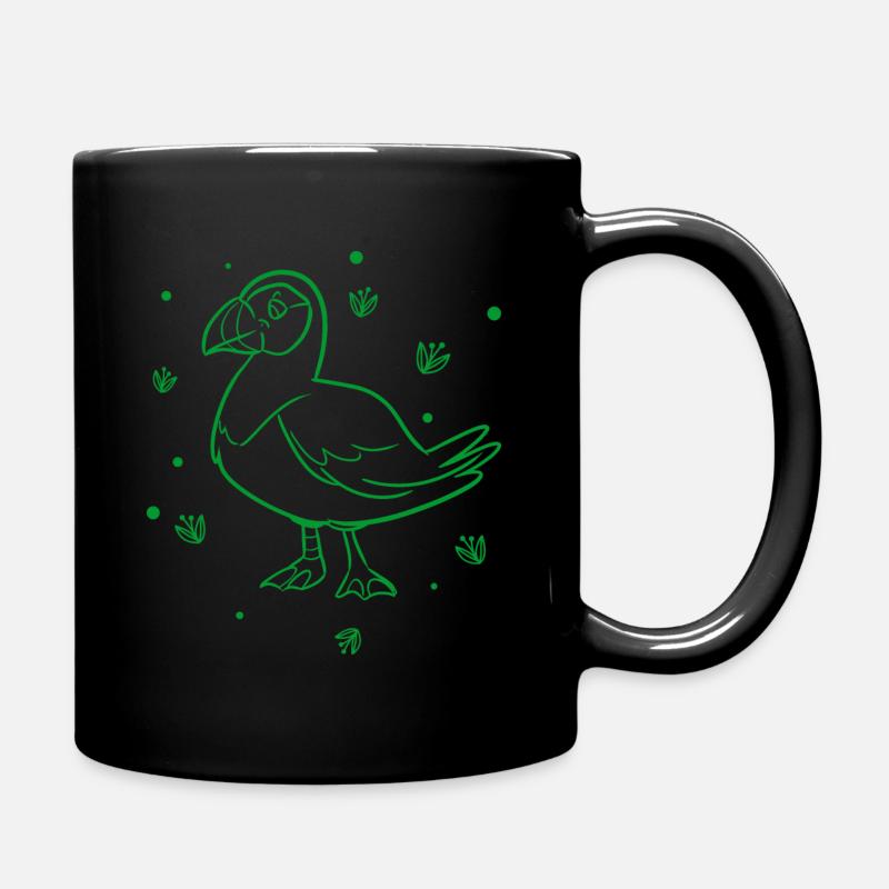 Ente - Gänsevögel - Tasse einfarbig - Schwarz