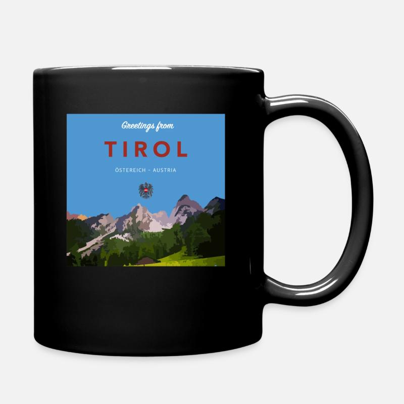 Salutations du Tyrol - Autriche Oestereich Östereich - Mug uni - noir