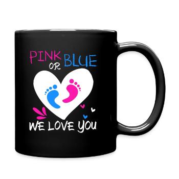 Pregnant, Baby on the way, Pregnancy - Full Colour Mug - black - Right