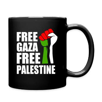 Free palestine - Mug uni - noir - Droite