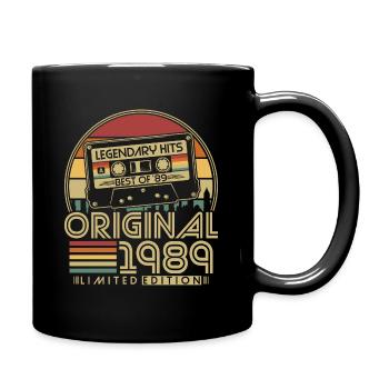 Original 1989 Vintage Retro Vintage 1989 - Full Colour Mug - black - Right