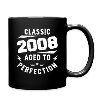 2008 Classic 2008 Vintage Birthday Gift 2008 - Full Colour Mug - black - Right