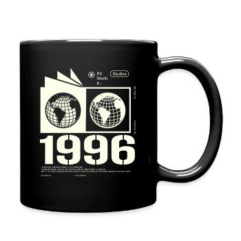 Vintage 1996 Retro Birthday Gift 1996 - Full Colour Mug - black - Right