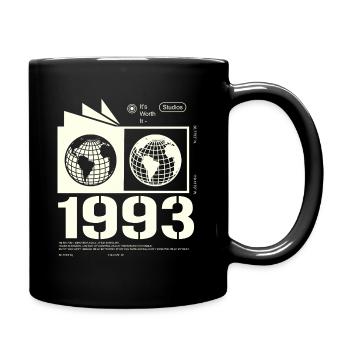 Vintage 1993 Retro Birthday Gift 1993 - Full Colour Mug - black - Right