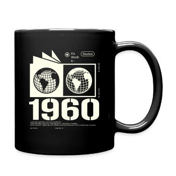 Jahrgang 1960 Retro Geburtstag Geschenk 1960 - Tasse einfarbig - Schwarz - Rechts