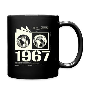 Vintage 1967 Retro Birthday Gift 1967 - Full Colour Mug - black - Right