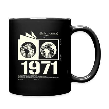 Jahrgang 1971 Retro Geburtstag Geschenk 1971 - Tasse einfarbig - Schwarz - Rechts