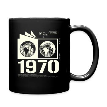 Jahrgang 1970 Retro Geburtstag Geschenk 1970 - Tasse einfarbig - Schwarz - Rechts