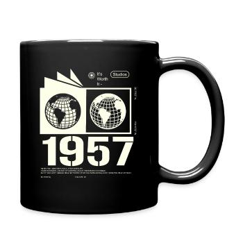 Cadeau d’anniversaire rétro vintage 1957 1957 - Mug uni - noir - Droite