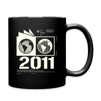 Vintage 2011 Retro Birthday Gift 2011 - Full Colour Mug - black - Right