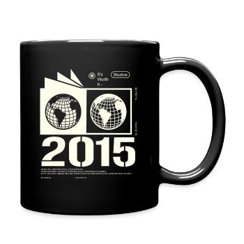 Vintage 2015 Retro Birthday Gift 2015 - Full Colour Mug - black - Right
