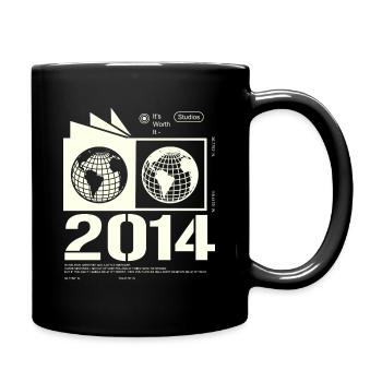 Vintage 2014 Retro Birthday Gift 2014 - Full Colour Mug - black - Right