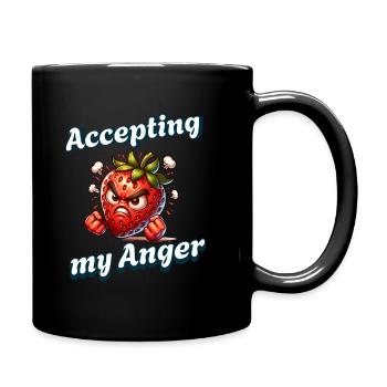 Règles Menstruation Semaine des fraises Accepter - Mug uni - noir - Droite