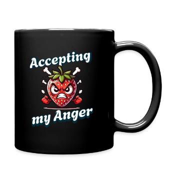 Accepter ma colère : règles, menstruations, - Mug uni - noir - Droite