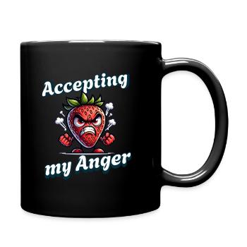 Periode Akzeptiere Meine Wut - Tasse einfarbig - Schwarz - Rechts