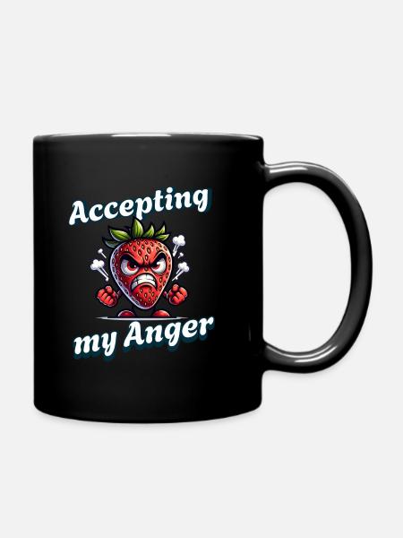 Periode Akzeptiere Meine Wut - Tasse einfarbig - Schwarz