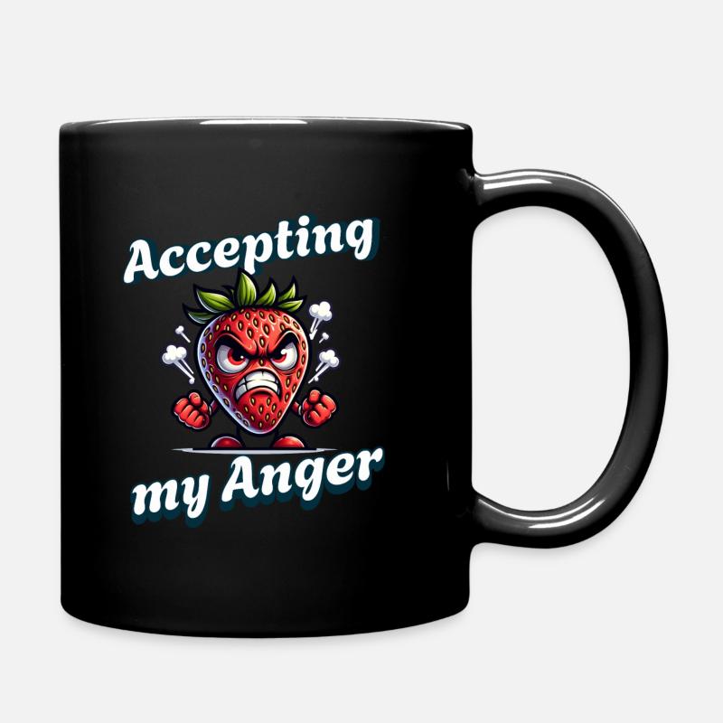 Period Accept My Anger - Full Colour Mug - black