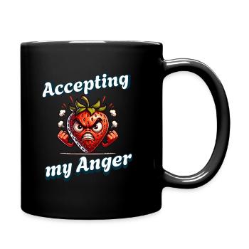Menstruation Strawberry Week Accepter mon - Mug uni - noir - Droite