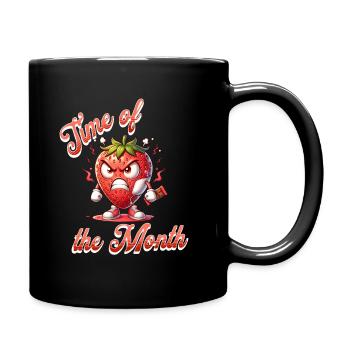 règles menstruation fraise semaine temps de la - Mug uni - noir - Droite