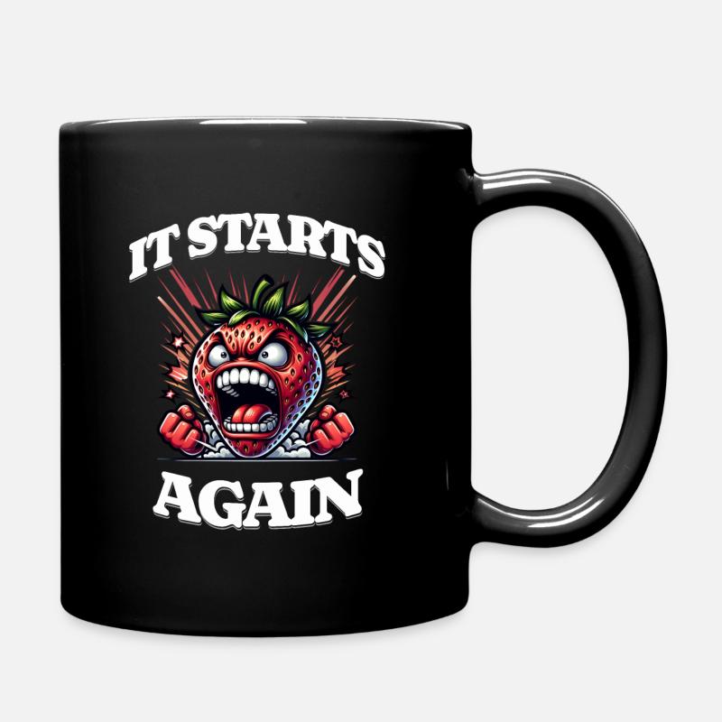 Ça recommence - règles, menstruations, - Mug uni - noir