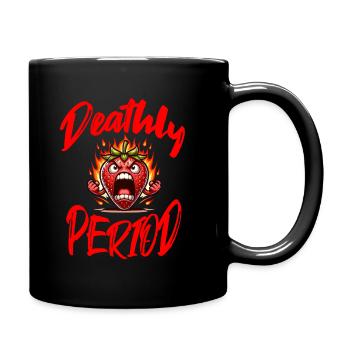 Deathly Period: Humorous Strawberry Week - Full Colour Mug - black - Right