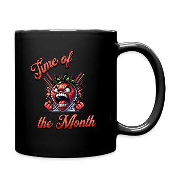 Règles Menstruation Fraise Semaine Temps De La - Mug uni - noir - Droite