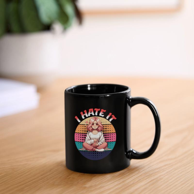 Periode Menstruation I Hate It Statement Tasse einfarbig