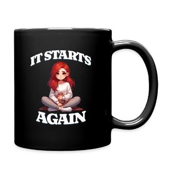 Période : ça recommence - Mug uni - noir - Droite