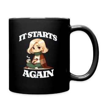Periode: It Starts Again Gemütliche Zeiten - Tasse einfarbig - Schwarz - Rechts
