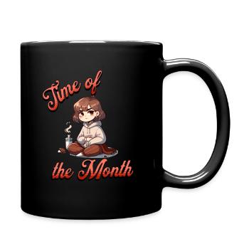 Zeit Des Monats Periode Gemütlich - Tasse einfarbig - Schwarz - Rechts