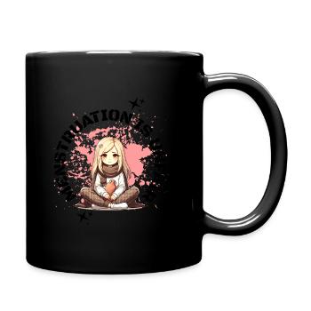 Les menstruations sont injustes : un message d’empathie pour - Mug uni - noir - Droite