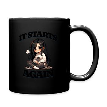 Menstruations : elles recommencent - Mug uni - noir - Droite