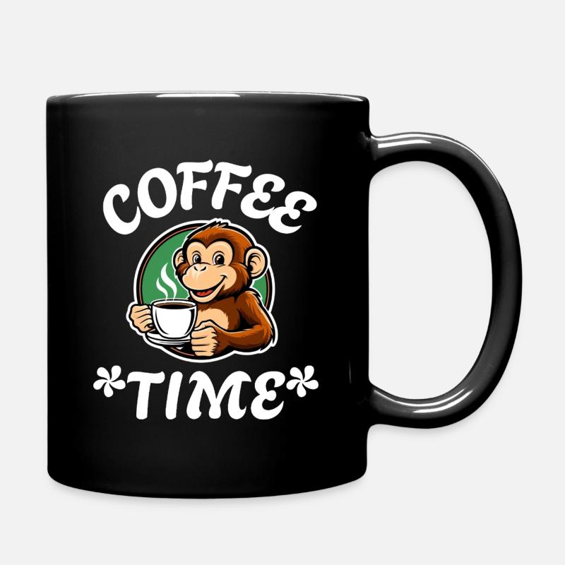 coffee time - Mug uni - noir