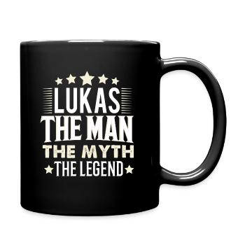 Lukas - Tasse einfarbig - Schwarz - Rechts