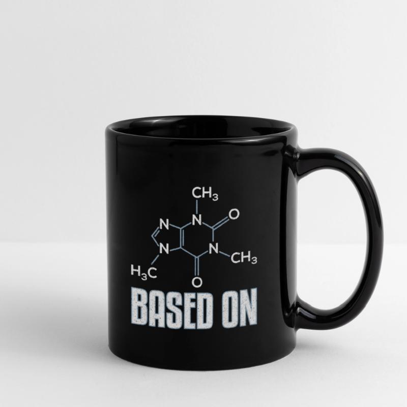 Based On Caffeine Molecule Gift Full Colour Mug