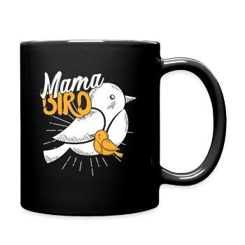 Maman Oiseau - Mug uni - noir - Droite