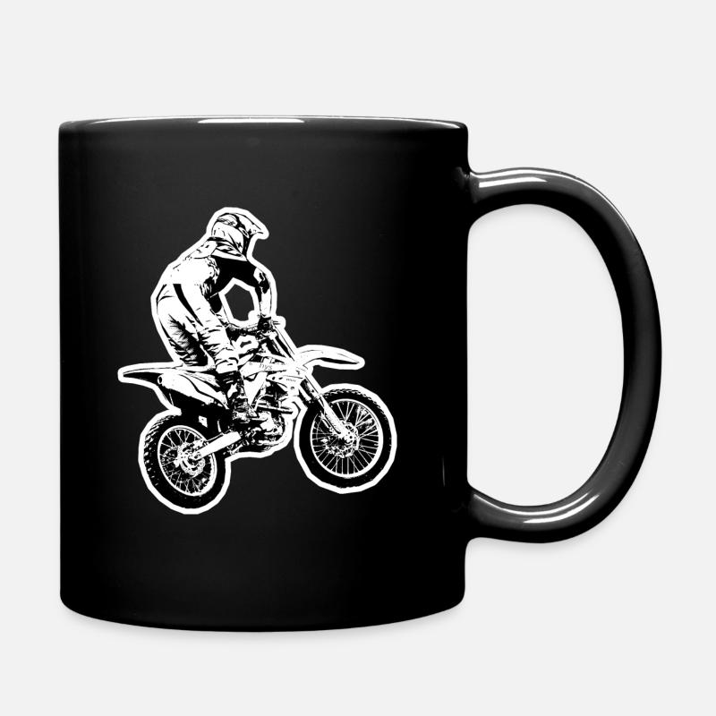 motocross - Mug uni - noir