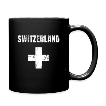 Suisse Suisse Suisse drapeau drapeau croix - Mug uni - noir - Droite