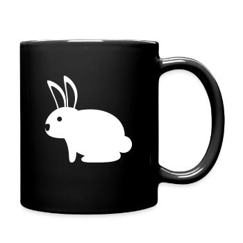 Bunny easter bunny rabbit kid baby - Full Colour Mug - black - Right
