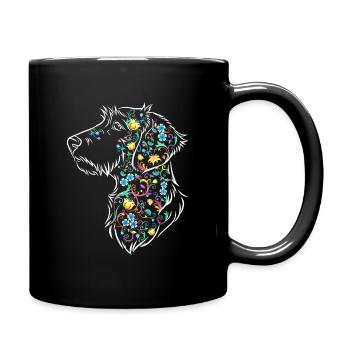 Fleur Dachs WH - Mug uni - noir - Droite