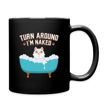 Cats Bath Cat Wash Shower Meow Gift - Full Colour Mug - black - Right