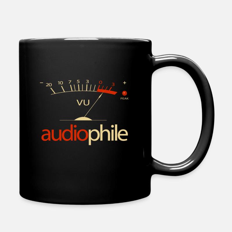 VU Meter Hi-Fi Vintage Stereo Audiophile - Tasse einfarbig - Schwarz