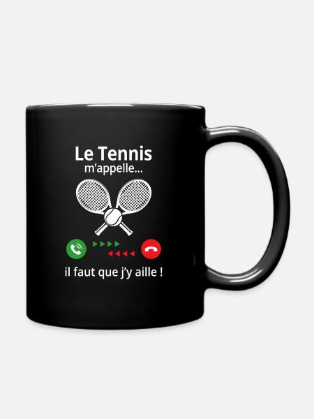 le tennis m' appelle - Mug uni - noir