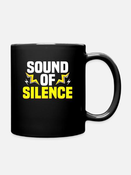 Cadeau de voiture électrique Sound of silence - Mug uni - noir