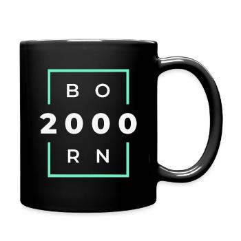 Born 2000 - Tasse einfarbig - Schwarz - Rechts