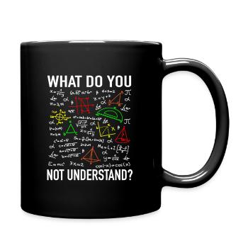 Enseignement des mathématiques professeur de mathématiques physicien étudiant professeur - Mug uni - noir - Droite