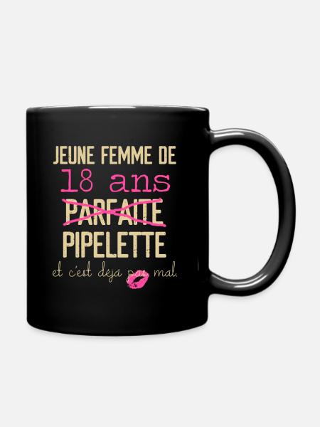 Anniversaire 18 ans - Mug uni - noir