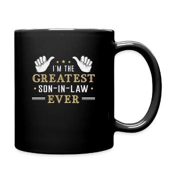 rêve gendre fils belle-mère cadeau - Mug uni - noir - Droite