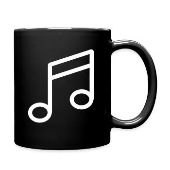 Musique orchestre musicien chanteur note de musique - Mug uni - noir - Droite