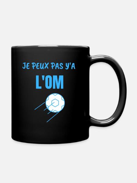 Je peux pas y a L'OM Equipe de Football France - Mug uni - noir